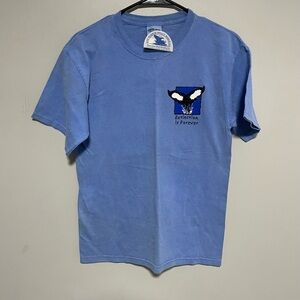 Bar harbor whale watching comfort colors size small Blue Graphic Men's T-Shirt